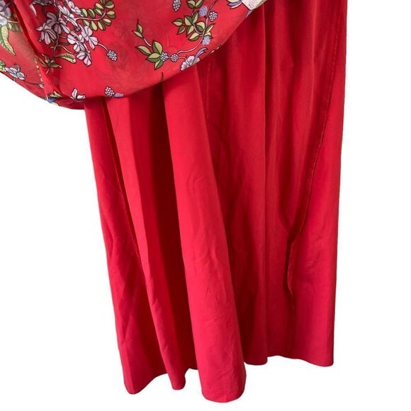 Nanette Lepore Paradise Dreaming Floral Hummingbird Print Maxi Dress - Picture 5 of 16